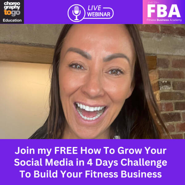 Join my FREE How To Grow Your Social Media in 4 Days Challenge To Build Your Fitness Business