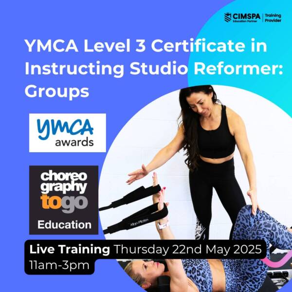 YMCA Level 3 Certificate in Instructing Studio Reformer: Groups