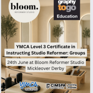 YMCA Level 3 Certificate in Instructing Studio Reformer: Groups DERBY