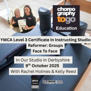 YMCA Level 3 Certificate in Instructing Studio Reformer: Groups 9th  OCTOBER  FACE TO FACE DERBYSHIRE