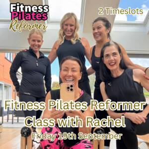 Fitness Pilates Reformer Class with Rachel 1.30pm timeslot