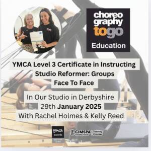 YMCA Level 3 Certificate in Instructing Studio Reformer: Groups 29th January Face to Face Derbyshire