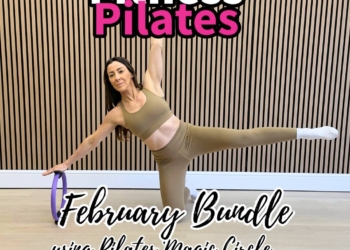 Fitness Pilates collection February using Pilates Magic Circle & mini Balls