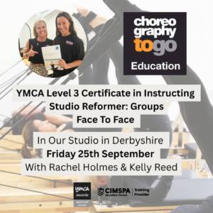 YMCA Level 3 Certificate in Instructing Studio Reformer: 25th September 2026 Groups Face to Face Derbyshire