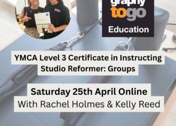 YMCA Level 3 Certificate in Instructing Studio Reformer: Saturday 25th April Online