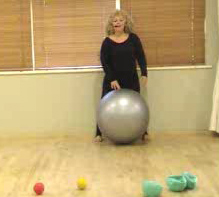 Lydia Cambell Fusion Pilates with Stability Ball and small Balls
