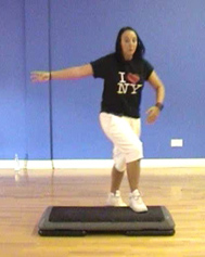 Lower Body Conditioning routines using the step with Nikkie Riozzi