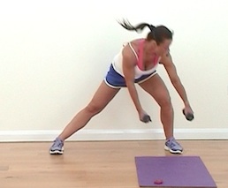 Tough Girl No Jumping Workout using Dumbells with Rachel Holmes